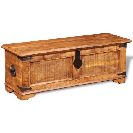 vidaXL Truhe Raues Mangoholz 