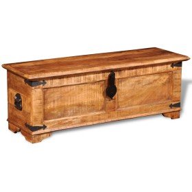 vidaXL Truhe Raues Mangoholz 