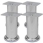 4 x Möbelfuß Sofafuß Sockelfuß Chrom rund 120 mm 4 x Möbelfuß Sofafuß Sockelfuß Chrom rund 120 mm