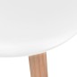 vidaXL Esszimmerstühle 2 Stk. Weiß Kunststoff vidaXL Esszimmerstühle 2 Stk. Weiß Kunststoff