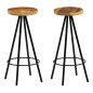 vidaXL Barhocker 2 Stk. Massivholz Mango vidaXL Barhocker 2 Stk. Massivholz Mango
