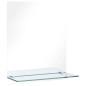 vidaXL Wandspiegel mit Regal 20×40 cm Hartglas vidaXL Wandspiegel mit Regal 20×40 cm Hartglas