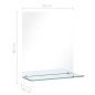 vidaXL Wandspiegel mit Regal 20×40 cm Hartglas vidaXL Wandspiegel mit Regal 20×40 cm Hartglas