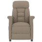 Massagesessel Elektrisch Taupe Wildleder-Optik Massagesessel Elektrisch Taupe Wildleder-Optik