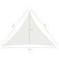 vidaXL Sonnensegel 160 g/m² Weiß 6x6x6 m HDPE vidaXL Sonnensegel 160 g/m² Weiß 6x6x6 m HDPE