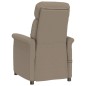 Massagesessel Elektrisch Taupe Wildleder-Optik Massagesessel Elektrisch Taupe Wildleder-Optik