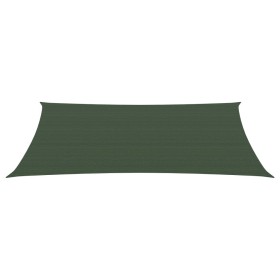 vidaXL Sonnensegel 160 g/m² Dunkelgrün 2x5 m HDPE