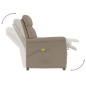 Massagesessel Elektrisch Taupe Wildleder-Optik Massagesessel Elektrisch Taupe Wildleder-Optik