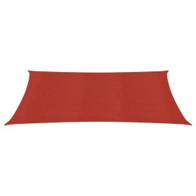 vidaXL Sonnensegel 160 g/m² Rot 2,5x4 m HDPE