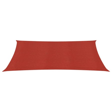 vidaXL Sonnensegel 160 g/m² Rot 2,5x4 m HDPE