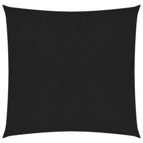 vidaXL Sonnensegel 160 g/m² Schwarz 7x7 m HDPE