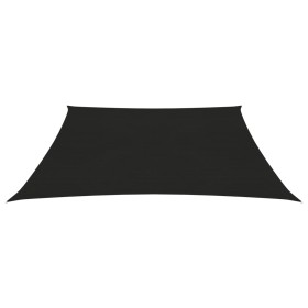 vidaXL Sonnensegel 160 g/m² Schwarz 7x7 m HDPE