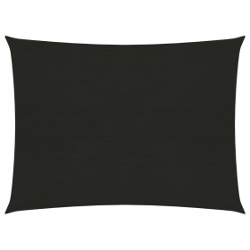 vidaXL Sonnensegel 160 g/m² Schwarz 2x3 m HDPE