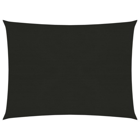 vidaXL Sonnensegel 160 g/m² Schwarz 2x3 m HDPE