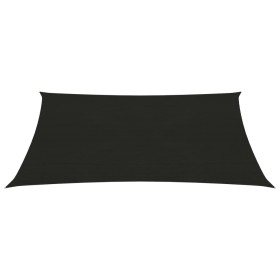vidaXL Sonnensegel 160 g/m² Schwarz 2x3 m HDPE