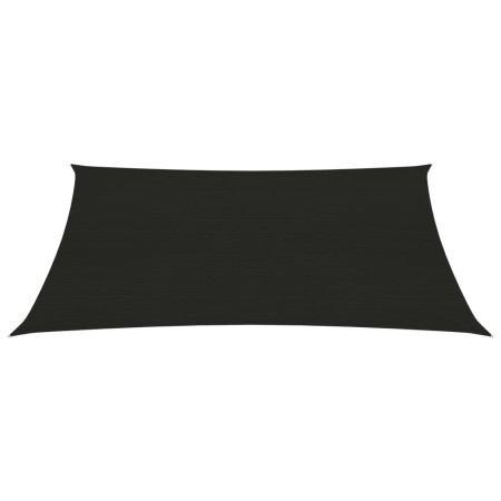 vidaXL Sonnensegel 160 g/m² Schwarz 2x3 m HDPE