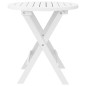 vidaXL Gartentisch Klappbar Weiß Ø 46 cm Massivholz Akazie vidaXL Gartentisch Klappbar Weiß Ø 46 cm Massivholz Akazie