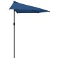 vidaXL Balkon-Sonnenschirm Alu-Mast Blau 270x144x222cm Halbrund vidaXL Balkon-Sonnenschirm Alu-Mast Blau 270x144x222cm Halbrund