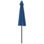vidaXL Balkon-Sonnenschirm Alu-Mast Blau 270x144x222cm Halbrund vidaXL Balkon-Sonnenschirm Alu-Mast Blau 270x144x222cm Halbrund
