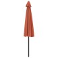 vidaXL Balkon-Sonnenschirm Alu-Mast Terrakotta 300x155x223cm Halbrund vidaXL Balkon-Sonnenschirm Alu-Mast Terrakotta 300x155x223cm Halbrund