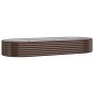 vidaXL Hochbeet Pulverbeschichteter Stahl 249x100x36 cm Braun vidaXL Hochbeet Pulverbeschichteter Stahl 249x100x36 cm Braun