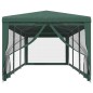 vidaXL Partyzelt mit 8 Mesh-Seitenwänden Grün 3x9 m HDPE vidaXL Partyzelt mit 8 Mesh-Seitenwänden Grün 3x9 m HDPE