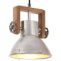 vidaXL Hängelampe Industriestil 25 W Silbern Rund 19 cm E27 vidaXL Hängelampe Industriestil 25 W Silbern Rund 19 cm E27