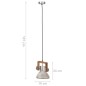 vidaXL Hängelampe Industriestil 25 W Silbern Rund 19 cm E27 vidaXL Hängelampe Industriestil 25 W Silbern Rund 19 cm E27