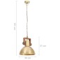 vidaXL Hängelampe Industriestil 25 W Messing Rund 30 cm E27 vidaXL Hängelampe Industriestil 25 W Messing Rund 30 cm E27