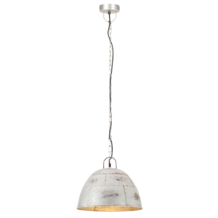 vidaXL Hängelampe Vintage Industriestil 25 W Silbern Rund 31 cm E27