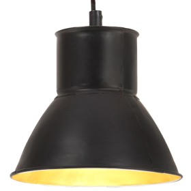 vidaXL Hängelampe 25 W Schwarz Rund 17 cm E27