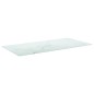 vidaXL Tischplatte Weiß 100x50 cm 6 mm Hartglas in Marmoroptik vidaXL Tischplatte Weiß 100x50 cm 6 mm Hartglas in Marmoroptik