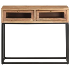 vidaXL Konsolentisch 90x35x76 cm Massivholz Akazie 