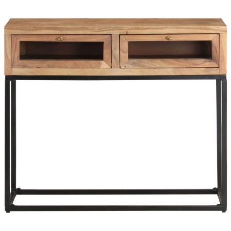 vidaXL Konsolentisch 90x35x76 cm Massivholz Akazie 