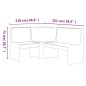 vidaXL Eckbank REINE 151 cm Honigbraun Massivholz Kiefer vidaXL Eckbank REINE 151 cm Honigbraun Massivholz Kiefer