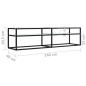 vidaXL TV-Schrank Weiß Marmor-Optik 160x40x40,5 cm Hartglas vidaXL TV-Schrank Weiß Marmor-Optik 160x40x40,5 cm Hartglas
