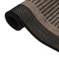 vidaXL Outdoor-Teppich Flachgewebe 100x200 cm Dunkelbraun vidaXL Outdoor-Teppich Flachgewebe 100x200 cm Dunkelbraun