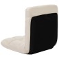 vidaXL Bodenstuhl Faltbar Creme Mikrofaser vidaXL Bodenstuhl Faltbar Creme Mikrofaser