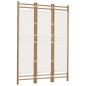 vidaXL 3-tlg. Paravent Faltbar 120 cm Bambus und Canvas vidaXL 3-tlg. Paravent Faltbar 120 cm Bambus und Canvas