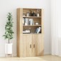 vidaXL Wandschrank Sonoma-Eiche 80x33x80 cm Holzwerkstoff vidaXL Wandschrank Sonoma-Eiche 80x33x80 cm Holzwerkstoff