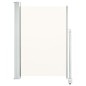 vidaXL Ausziehbare Seitenmarkise 120x300 cm Creme