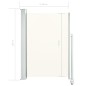 vidaXL Ausziehbare Seitenmarkise 120x300 cm Creme