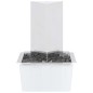 vidaXL Gartenbrunnen mit Pumpe Edelstahl 76 cm Dreieckig vidaXL Gartenbrunnen mit Pumpe Edelstahl 76 cm Dreieckig