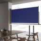vidaXL Ausziehbare Seitenmarkise 120x300 cm Blau vidaXL Ausziehbare Seitenmarkise 120x300 cm Blau