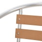 vidaXL Stapelbare Gartenstühle 4 Stk. Aluminium und WPC Silbern vidaXL Stapelbare Gartenstühle 4 Stk. Aluminium und WPC Silbern