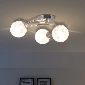 vidaXL Deckenleuchte mit 3 LED-Glühlampen G9 120 W 