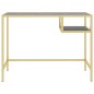 vidaXL Computertisch Schwarz Marmor 100x36x74 cm Hartglas vidaXL Computertisch Schwarz Marmor 100x36x74 cm Hartglas
