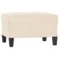 vidaXL Fußhocker Beige 60x50x41 cm Mikrofasergewebe vidaXL Fußhocker Beige 60x50x41 cm Mikrofasergewebe