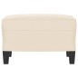 vidaXL Fußhocker Beige 60x50x41 cm Mikrofasergewebe vidaXL Fußhocker Beige 60x50x41 cm Mikrofasergewebe