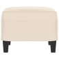 vidaXL Fußhocker Beige 60x50x41 cm Mikrofasergewebe vidaXL Fußhocker Beige 60x50x41 cm Mikrofasergewebe